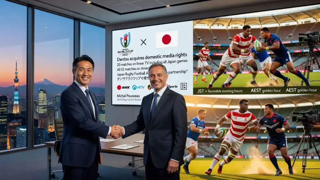Dentsu Secures Japanese Media Rights for 2027 Rugby World Cup